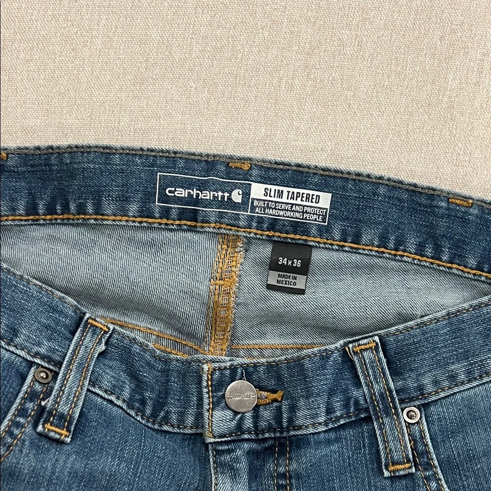 NWT Carhartt Slim Tapered Rugged Flex Jean - Picture 5 of 8